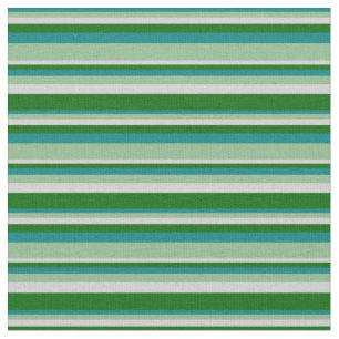 Tela Verde azulado, verde oscuro, gris claro y verde os