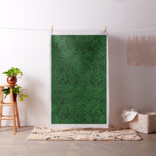 Tela Verde céltico de la hiedra del nudo de la trinida