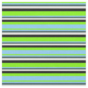 Tela Verde, cielo claro azul, gris, crema de menta y ne