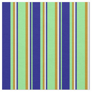 Tela Verde claro, azul, cian claro y dorado oscuro
