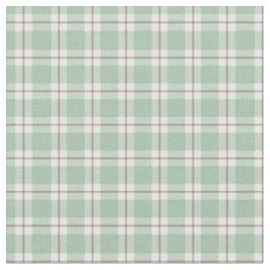 Tela Verde Claro / Cuadros Gris-Rojo / Blanco