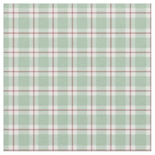 Tela Verde Claro / Gris Oscuro-Rojo / Cuadros Blancos