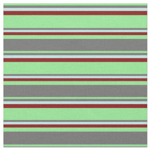 Tela Verde claro, gris oscuro, turquesa y color marrón