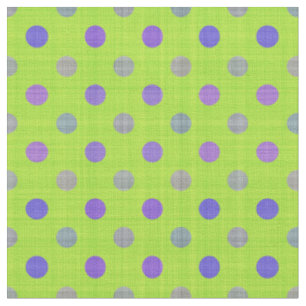 Tela Verde con puntos morados texturizados