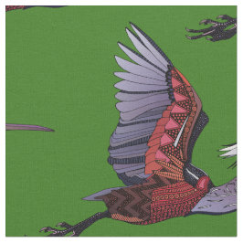 tela verde de la garza Agami