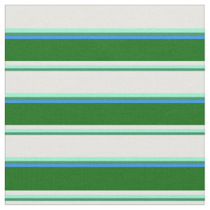 Tela Verde del mar, Aquamarina, Crema de menta, Verde y