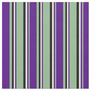 Tela Verde del mar oscuro, índigo, beige y negro