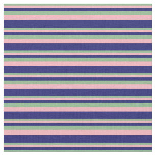 Tela Verde del mar oscuro, rosa claro y azul oscuro