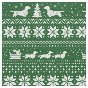 Tela Verde del modelo del suéter del navidad de los