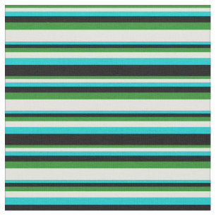 Tela Verde forestal, amarillo claro, turquesa oscuro y 