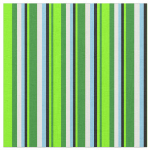 Tela Verde forestal, artreuse, negro, azul cielo y blan