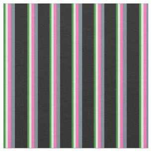 Tela Verde Forestal, Beige, Rosa Caliente, Gris pizarra