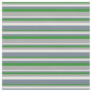 Tela Verde forestal, gris oscuro, blanco y gris pizarra