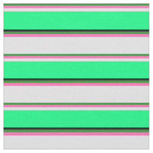 Tela Verde Forestal, Rosa Caliente, Lavanda, Verde y Ne