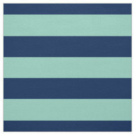 Tela Verde geométrico de Seafoam y rayas de la marina