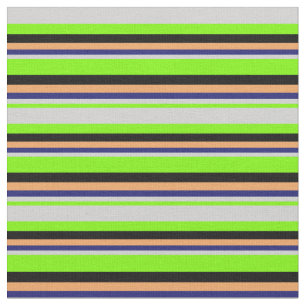 Tela Verde, gris claro, azul oscuro, marrón y negro