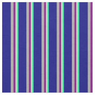 Tela Verde, gris claro, púrpura, gris oscuro y azul