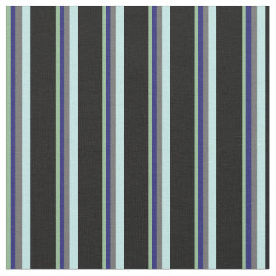 Tela Verde marino, Azul nocturno, Gris, Turquesa y Negr