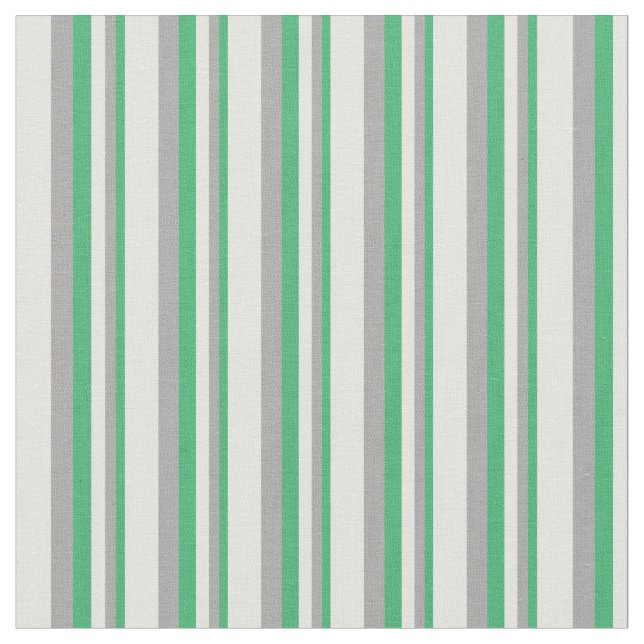 Tela Verde marino, gris oscuro y amarillo claro (De cerca)
