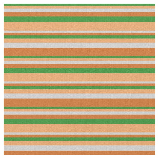 Tela Verde, marrón, gris claro y chocolate (De cerca)