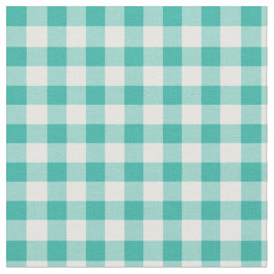 Tela Verde menta y blanco comprobados guinga del modelo