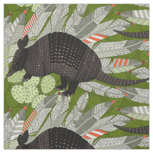 Tela verde nativo de los armadillos