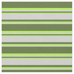 Tela Verde oliva oscuro, gris claro y verde claro