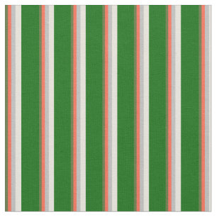 Tela Verde oliva oscuro, rojo, gris, beige y verde oscu