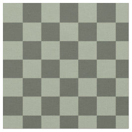 Tela Verde oscuro Sage Checker Checkerboard Checkered