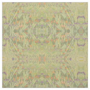 Tela Verde profundo Naranja oxidado y Morado