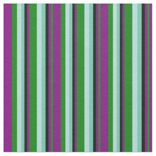 Tela Verde, Púrpura, Negro, Aquamarina y Azul Polvo