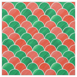 Tela verde roja del modelo de la escala del