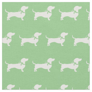 Tela Verde sabio de perro de Dachshund en miniatura