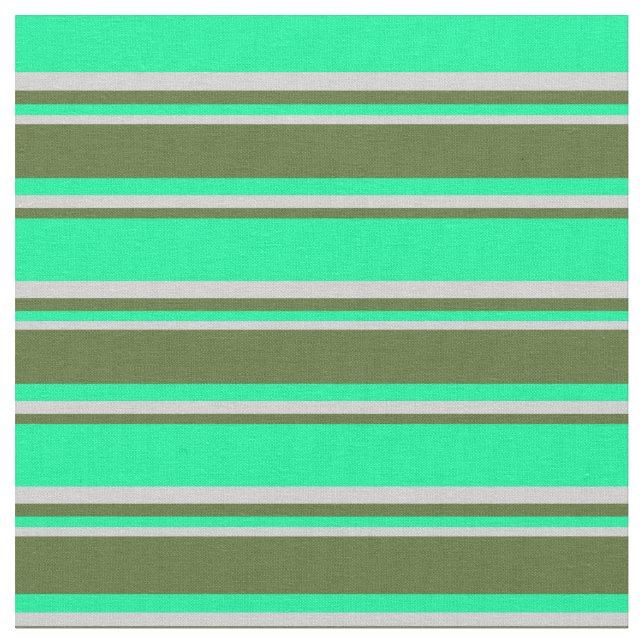 Tela Verde, verde oliva oscuro y gris claro (De cerca)
