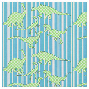 Tela verde y azul del dinosaurio