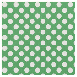 Tela verde y blanca de Kelly del lunar