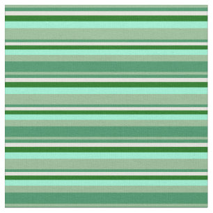 Tela Verdes marinos, beige, verde oscuro y acuamarina
