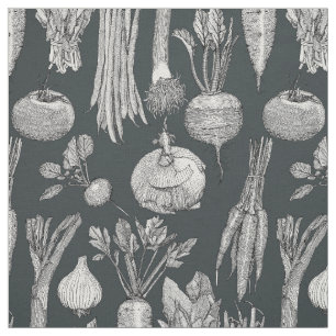 Tela verduras de mercado del agricultor negro gunmetal