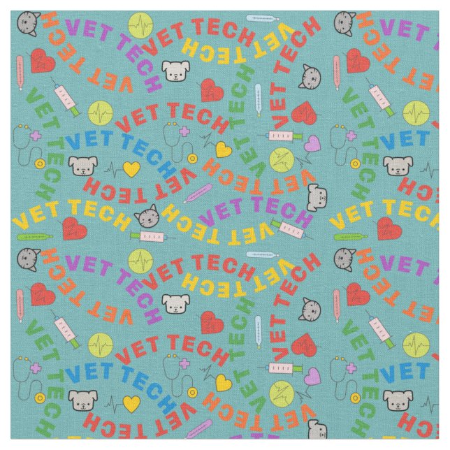 Tela Vet Tech Teal (De cerca)