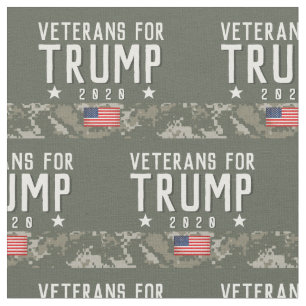 Tela Veteranos de Trump 2020 para Trump Camo