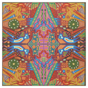 Tela Viaje tribal maya mexicano de Boho del arte de