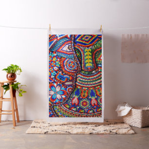 Tela Viaje tribal maya mexicano de Boho del arte de