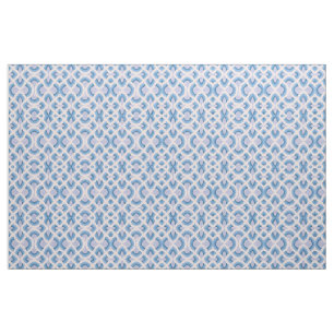 Tela Vibraciones Vintage Diseño Retro Groovy en Azul Ce