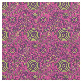 Tela Vibrant 60s Psychedelic Paisley Retro Swirl