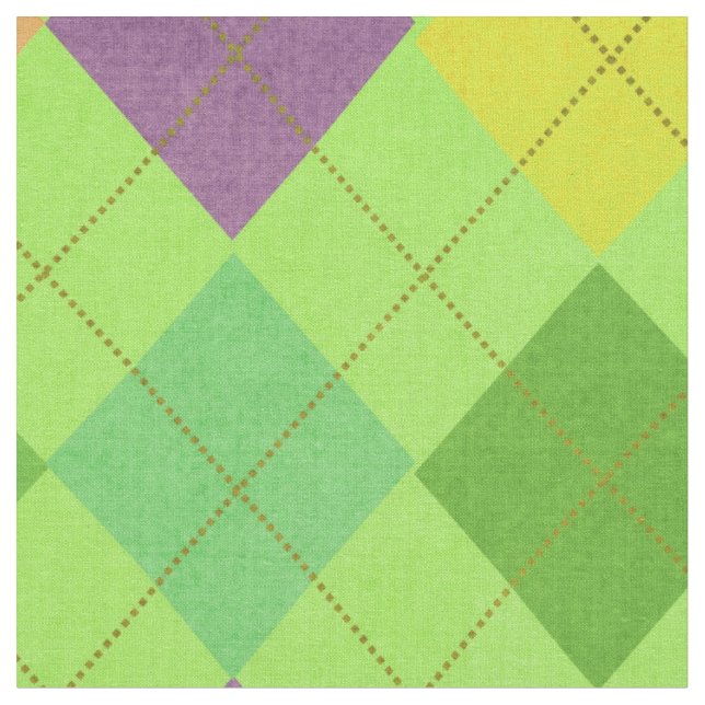 Tela Vibrant Argyle (De cerca)