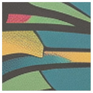 Tela Vibrante cian "Eclipsed Suns and Pyramids" compues