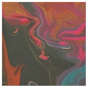 Tela Vibrante Rock Mineral Flow Paint Art