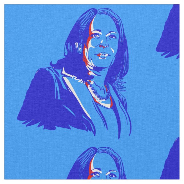 Tela vicepresidente kamala harris demócrata (De cerca)