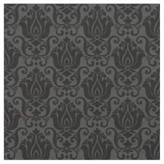 Tela victorian damask antique black wallpaper ornate