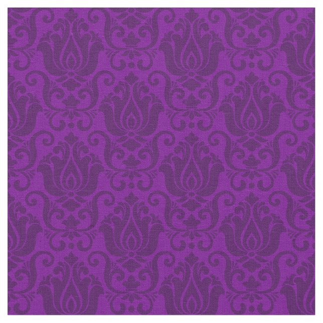 Tela victorian damask antique purple wallpaper ornate (De cerca)
